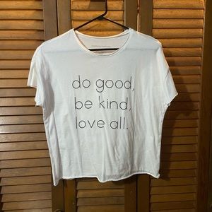 Grayson Threads “do good, be kind, love all” Cropped Graphic Tee